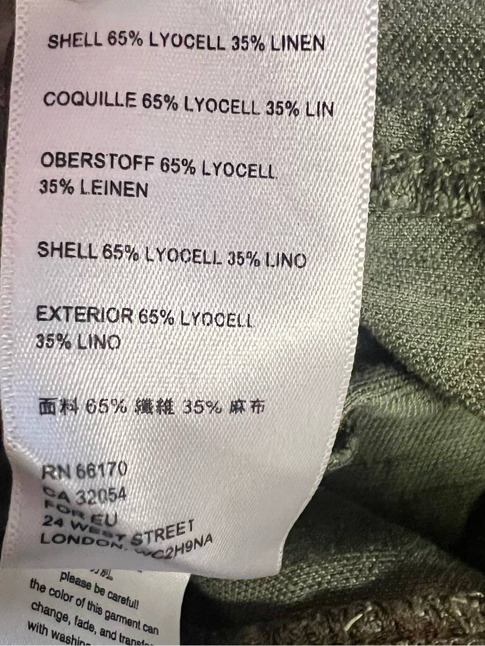 Anthropologie Asha Bib Utility Overalls Jumpsuit Army Green Sz M Linen Blend - Picture 7 of 8